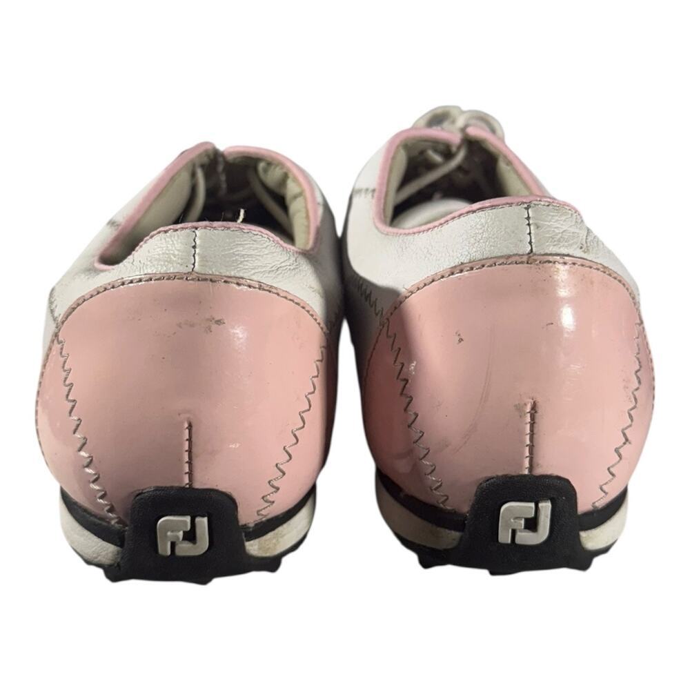 FootJoy LoPro Collection Women's Leather Golf Shoes White Pink Size 10M - Picture 6 of 9